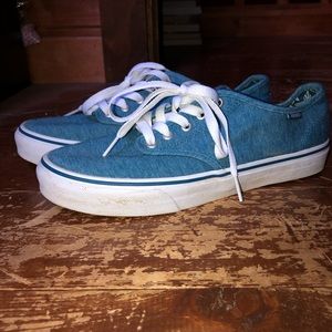 LIKE NEW Teal Tropical Vans